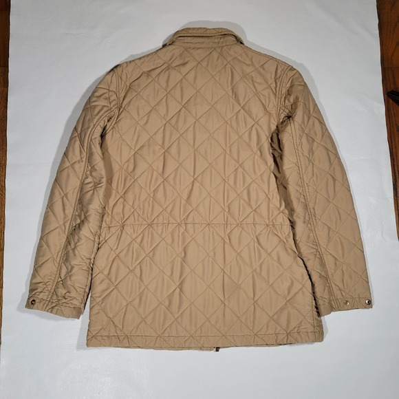 Ralph Lauren Polo Vintage Quilted Jacket Tan Full Zip Golf Men's Medium Read - Picture 11 of 11
